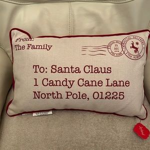 Christmas pillow "to Santa Claus"